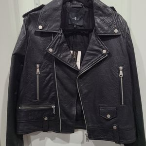 7 All For Mankind Genuine Leather Jacket